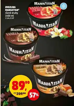 Penny Market Manhattan zmrzlina nabídka