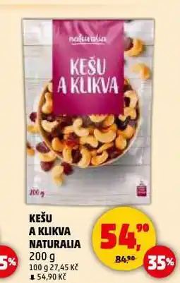Penny Market Kešu a klikva naturalia nabídka