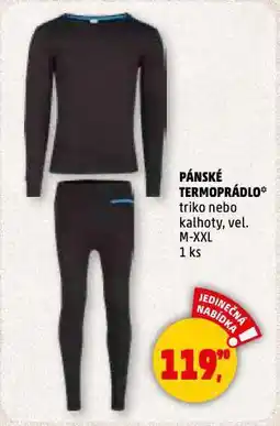 Penny Market Pánské termoprádlo nabídka