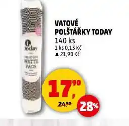 Penny Market Vatové polštářky today nabídka