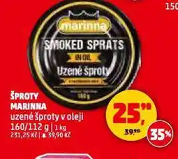 Penny Market Šproty marinna nabídka