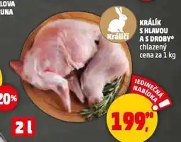 Penny Market Králík s hlavou a s droby nabídka