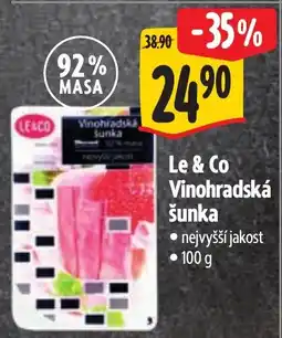 Albert Le & Co Vinohradská šunka nabídka