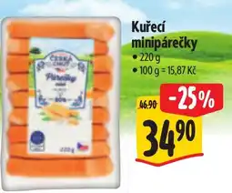 Albert Kuřecí minipárečky nabídka
