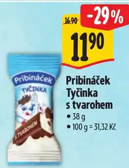 Albert Pribináček Tyčinka s tvarohem nabídka