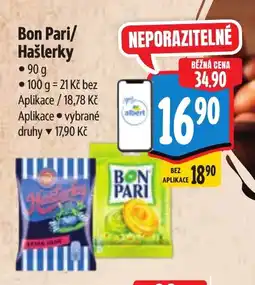 Albert Bon Pari/ Hašlerky nabídka