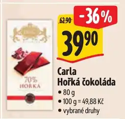 Albert Carla Hořká čokoláda nabídka