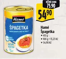 Albert Hamé Špagetka nabídka