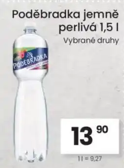 Kubík potraviny Poděbradka jemně perlivá nabídka