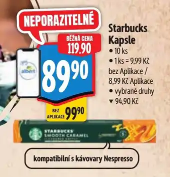 Albert Starbucks Kapsle nabídka