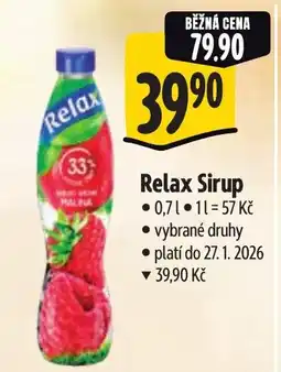Albert Relax Sirup nabídka