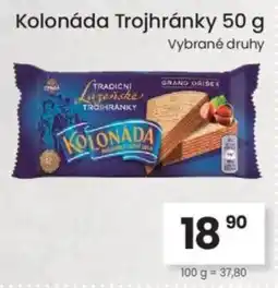 Kubík potraviny Kolonáda Trojhránky nabídka
