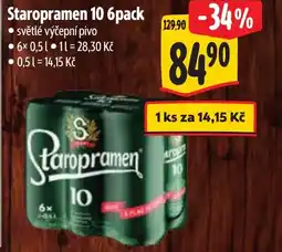 Albert Staropramen 10 6pack nabídka