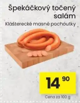 Kubík potraviny Pirožky špekáčkový točený salám nabídka