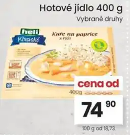 Kubík potraviny Hotové jídlo nabídka
