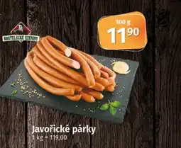 COOP TIP Javořické párky nabídka