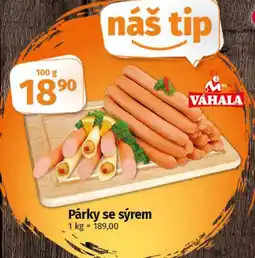 COOP TIP Párky se sýrem nabídka