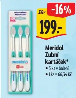 Albert Meridol Zubní kartáček nabídka