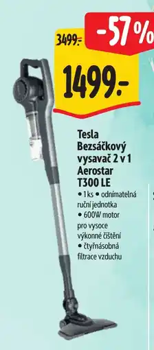 Albert Tesla Bezsáčkový vysavač 2 v 1 Aerostar T300 LE nabídka