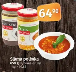 COOP TIP Sláma polévka nabídka