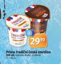 COOP TIP Prima Tradiční česká zmrzlina nabídka
