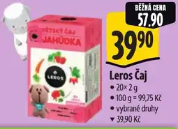 Albert Leros Čaj nabídka