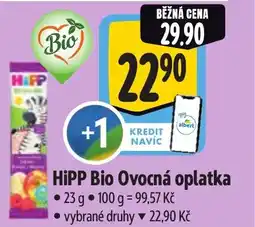 Albert HiPP Bio Ovocná oplatka nabídka