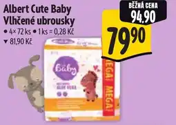 Albert Albert Cute Baby Vlhčené ubrousky nabídka