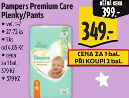 Albert Pampers Premium Care Plenky/Pants nabídka