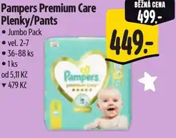 Albert Pampers Premium Care Plenky/Pants nabídka