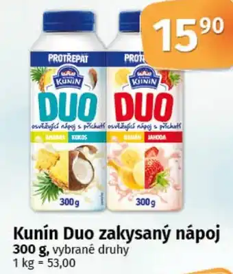 COOP TIP Kunín Duo zakysaný nápoj nabídka