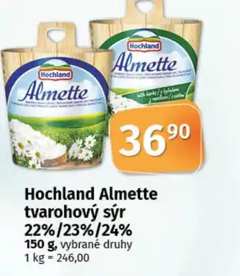 COOP TIP Hochland Almette tvarohový sýr nabídka