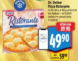 Albert Dr. Oetker Pizza Ristorante nabídka