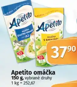 COOP TIP Apetito omáčka nabídka