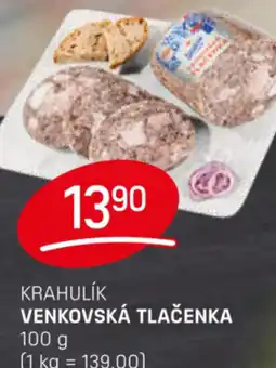 Flop Krahulík venkovská tlačenka nabídka