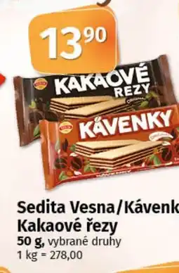 COOP TIP Sedita Vesna/Kávenky/ Kakaové řezy nabídka