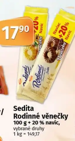 COOP TIP Sedita Rodinné věnečky nabídka