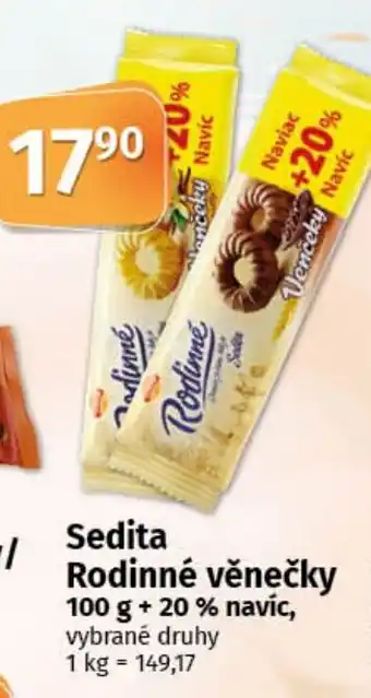 COOP TIP Sedita Rodinné věnečky nabídka