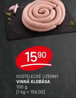 Flop Kostelecké uzenny vinná klobása nabídka