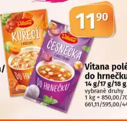 COOP TIP Vitana polévka do hrnečku nabídka