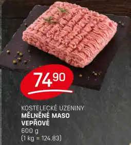 Flop Kostelecké uzeniny mělněné maso vepřové nabídka