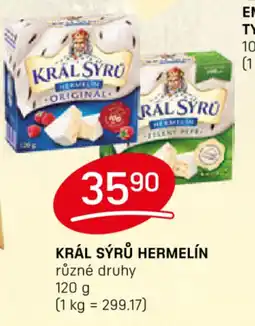 Flop Král sýrů hermelín nabídka