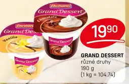 Flop Grand dessert různé druhy nabídka