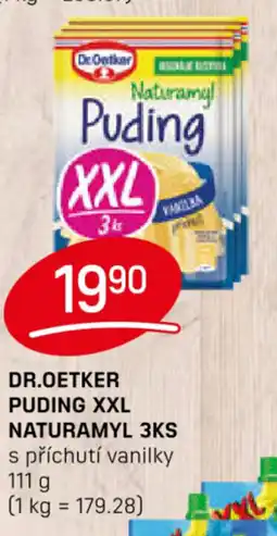 Flop DR.OETKER Puding xxl naturamyl 3ks s příchutí vanilky nabídka