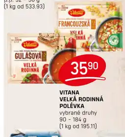 Flop VITANA Velká rodinná polévka nabídka