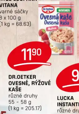Flop DR.OETKER Ovesné, rýžové kaše nabídka