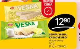 Flop Sedita vesna, kakaové řezy různé druhy nabídka