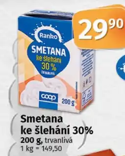 COOP TIP Ranko Smetana ke šlehání 30% nabídka
