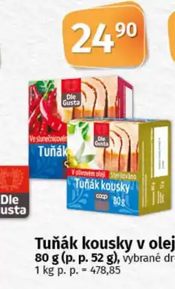 COOP TIP Tuňák kousky v oleji nabídka