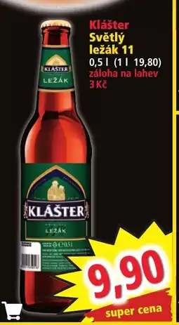 Norma Klášter Světlý ležák 11 nabídka